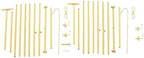2pcs Wedding Welcome Sign Holder Portable Easel Display Stand for Poster Gold Metal Party Sign Stand Background Decor Tall Floor Easel Frame for Photo Reception Board Birthday Baby Bridal Shower Graduation (61.6''H) - Image 3