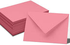 A7 Size Wedding Invite Envelopes Euro V-Flap 80lbs (5 1/4 x 7 1/4) High Quality Stationary - Packs & Colors Available - Image 2
