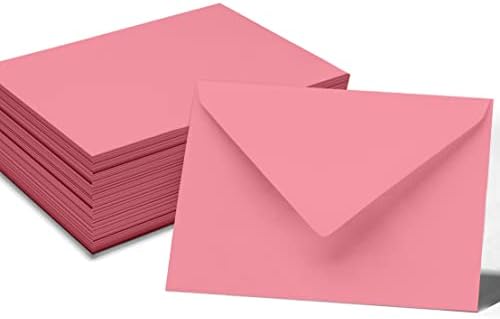 A7 Size Wedding Invite Envelopes Euro V-Flap 80lbs (5 1/4 x 7 1/4) High Quality Stationary - Packs & Colors Available - Image 2