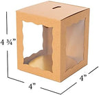 Dulcet Delights Candy Caramel Apple Boxes - For Caramel Apples, Candy Apples, Cookies and Chocolate - Gift Boxes for wedding, party, Baby Shower - Set of 25 - Brown - Image 4