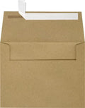 LUXPaper A7 Invitation Envelopes | Peel & Press | 5 1/4" x 7 1/4" | Grocery Bag Brown | 70lb. Text | 250 Qty by LUXPaper