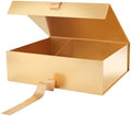 PACKHOME Extra Large Gold Gift Boxes Ribbon Magnetic Lids 17x14.5x5.5in by PACKHOME