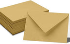 A7 Size Wedding Invite Envelopes Euro V-Flap 80lbs (5 1/4 x 7 1/4) Stationary - Packs & Colors Available - Image 2