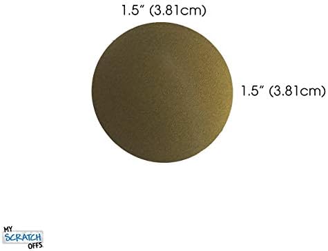 My Scratch Offs 1.5 in Gold Round Scratch-Off Stickers, 5000 Pack - Image 2