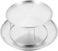 UPKOCH 2 Tier Stainless Steel Serving Tray Set by UPKOCH