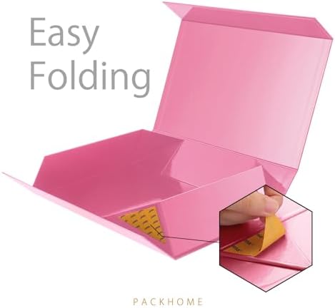 PACKHOME Extra Large Pink Gift Box 17.5x11.3x4.3in with Magnetic Lid - Image 4