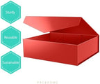 PACKHOME 3 Extra Large Red Gift Boxes Magnetic Lids 17x14.5x5.5in - Image 6