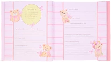 Christian Art Gifts Girl Baby Book of Memories Pink Keepsake Photo Album | Our Baby Girl Memory Book | Baby Book with Bible Verses, The First Year - Image 3