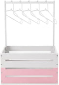 Suzile Baby Shower Crate Wooden Closet Baby Basket Gift,Pink White by Suzile