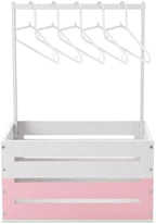 Suzile Baby Shower Crate Wooden Closet Baby Basket Gift,Pink White by Suzile
