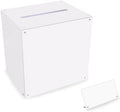 Acrylic Wedding Card Box with Slot Top, Detachable DIY Card Box for Wedding Reception, Corner Brackets & Screws Included, Acrylic Table Sign Holder Included by Unknown