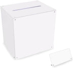 Acrylic Wedding Card Box with Slot Top, Detachable DIY Card Box for Wedding Reception, Corner Brackets & Screws Included, Acrylic Table Sign Holder Included by Unknown