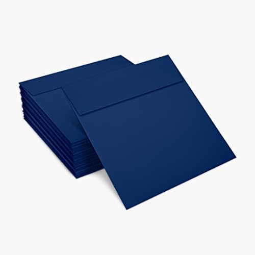 LUXPaper Square Invitation Envelopes | Peel & Press | 6 1/4" x 6 1/4" | Navy Blue | 80lb. Text | 250 Qty - Image 5