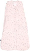 HALO 100% Cotton Sleepsack Swaddle, 3-Way Adjustable Wearable Blanket, TOG 1.5, Pink Floral, Newborn, 0-3 Months by HALO