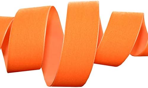 Morex Ribbon Nylvalour Swiss Velvet Ribbon, Apricot 01240/10-683 1.5" x 11 Yd, Aprilcot - Image 2