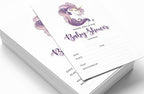 Pack of 30, Girl Baby Shower Party Collection, Baby Shower Invitation Cards, Fill in the Blank Invites WIth Envelopes, Unicorn Theme Party Supplies-a - Image 3