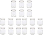 6 Pcs Yogurt Pudding Jars Bottles With Plastic Lids Ideal for Jam, Honey, Wedding Favors, Shower Favors, Baby Foods (7 oz (200ml)) (Pack of 3) by Dailydanny