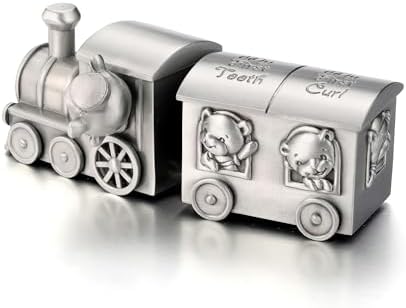 Silver Tooth Holder My First Tooth and Curl Keepsake Box Set for Child Kids - Image 7