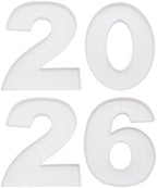 15in Cardboard Number Shape Box Fillable Tray, Food Charcuterie Board, Cupcake Sweet Party Decor (Number 2026) - Image 2