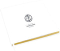 Andaz Press Personalized Wedding Guestbook with Gold Accents, Nautical Anchor White Guest Sign in Guest Registry 120 Pages 8.5 X 8.5 Memories Book for DIY, Scrapbook, Photo Album by AndazPress