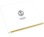 Andaz Press Personalized Wedding Guestbook with Gold Accents, Nautical Anchor White Guest Sign in Guest Registry 120 Pages 8.5 X 8.5 Memories Book for DIY, Scrapbook, Photo Album by AndazPress