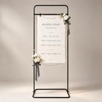Wedding Sign Stand Adjustable Metal Easel Stand for Welcome Signs,Black - Image 3