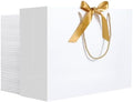EUSOAR Gift Bags with Ribbon, 50pcs 16"x6"x12" Thank You Paper Bags with Bow Ribbon Handle, Perfect for Wedding, Baby Shower, Birthday, Anniversary, Holiday Party by EUSOAR