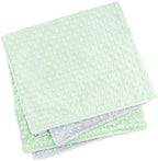 MEG ORIGINAL Baby Blanket Green/Gray Made from Super Soft Minky Dot Material (Snuggle (30 x30 in)) - Image 2