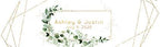 Ivy and Sage with Gold Geometric Shapes Water Bottle Labels - Image 2