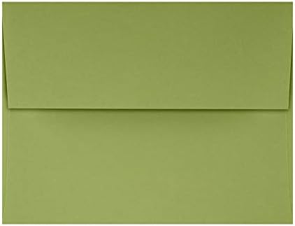 LUXPaper A4 Invitation Envelopes | Peel & Press | 4 1/4" x 6 1/4" | Avocado Green | 70lb. Text | 1,000 Qty - Image 2
