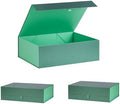 Extra Large Green Gift Box 3 Pack 16.5x14x5.5 Inches,Gift Boxs for Presents with Lid Magnetic Closure Collapsible,Groomsman Proposal Box,Birthday, Christmas,for Clothes and Large Gifts by PLINJOY