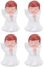 Ciieeo 12-Pack Praying Angel Miniature Figurines - Lightweight Vinyl Cake Toppers for Baptism, Baby Shower & Birthday Party | 2" Tiny White Guardian Angel Sculptures for Cupcake Decoration & Flowerpot by Ciieeo