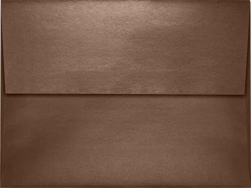 LUXPaper A7 Invitation Envelopes | Peel & Press | 5 1/4" x 7 1/4" | Bronze Metallic | 80lb. Text | 250 Qty - Image 2