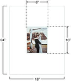 BARNWOODUSA Wedding Guest Signature Frame 8x10 Photo, 10-Opening, 18x24 - Image 5