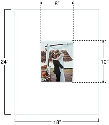 BARNWOODUSA Wedding Guest Signature Frame 8x10 Photo, 10-Opening, 18x24 - Image 5