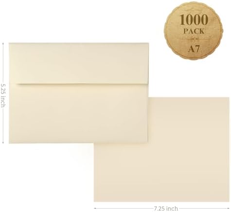 1000 Pack Goefun Cream Envelopes 5x7 - Image 2