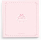 Lucy Darling Bowkissed Blush Baby Memory Book – First Year Journal, 5-Year Milestone Scrapbook & Photo Album – Keepsake for Baby Boy or Girl – Ideal Gift by LucyDarling
