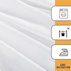 Obstal 4 Pack Table Clothes for 4 Foot Rectangle Tables, White - Image 5