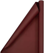 JAM Paper Gift Wrap - Matte Wrapping Paper - 100 Sq Ft Total - Matte Burgundy - 4 Rolls/Pack - Image 2