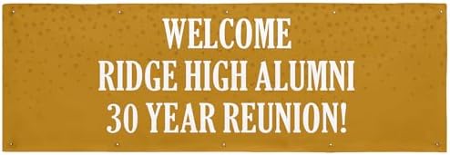 Let's Make Memories Personalized Banner for Any Occasion - Birthday Party, Retirement, Shower, Etc - Create Your Own Custom Banner - Party Decorations - Indoor/Outdoor Vinyl - Gold - 10ft by LetsMakeMemories