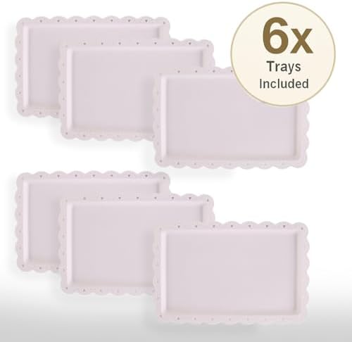 13-Piece Cake Display Set, 4 Square 3-Tier Cupcake Stands, Large Cake Stand, 6 Rectangular Trays, Golden Tongs & Server – Dessert Table Display for Weddings, Baby Showers & Parties - Image 4
