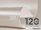 Vitalizart White Metallic Grid Wrapping Paper Set 30" Ogranza Ribbon & Tags - Image 4