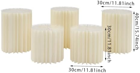 Cylinder Cardboard Stands for Party, Set of 5 - 11.8"+15.7" - Image 2