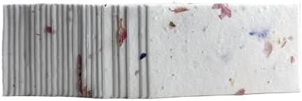 Of The Earth Handmade Paper - Wildflower Seed Paper Panel Card - Place/Name/Gift - 3.5" x 2" - Set of 48 (48s Blue & Pink) - Image 2