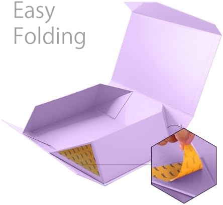 PACKHOME 6 Large Light Purple Gift Boxes 13.5x9x4.1in with Magnetic Lids - Image 5