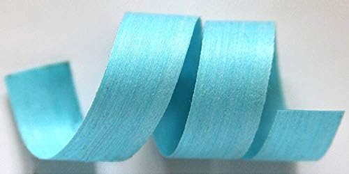 Natural Cotton Curling Ribbon for Gift Wrapping | 100% Biodegradable Holiday Gift Ribbons for Presents & Ribbons for Crafts | Blue Colored Curling Ribbon | 3/16, 1/2 & 5/8 Inch (Aqua) by CreamCityRibbon