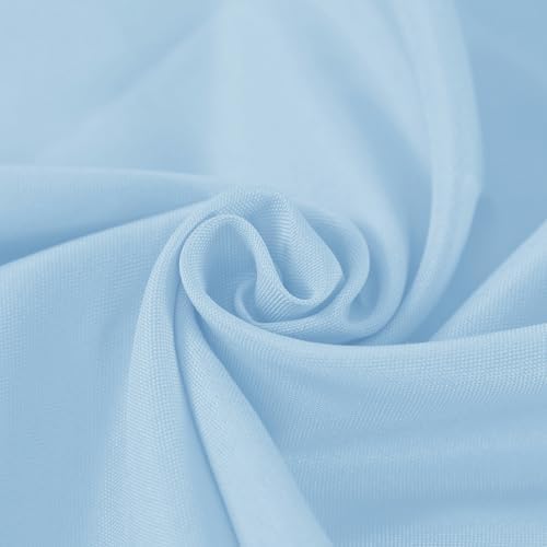 Fokitut 6 Pack Round Tablecloth, 70 Inch, Stain Resistant and Wrinkle Polyester Table Cloth, Fabric Table Cover for Kitchen Dining, Wedding, Party, Holiday Dinner-Blue Mist - Image 4