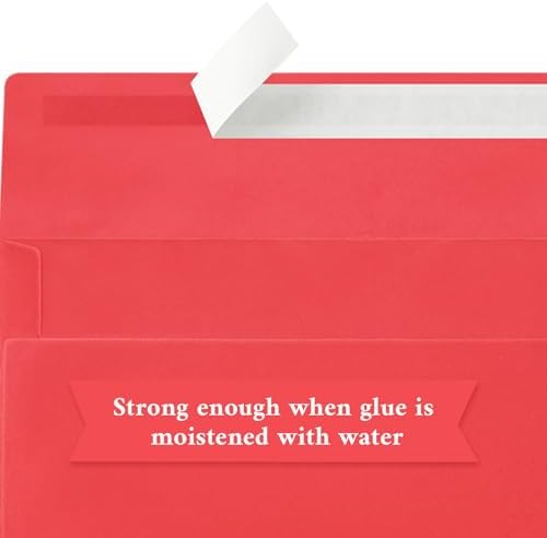 200 Pack Red #10 Business Envelopes, Christmas New Years Standard Envelopes Self Seal, Letter Size Mailing Envelopes for Checks Letters Invoices Birthday Graduation Wedding, 4 1/8 x 9 1/2 Inch - Image 6