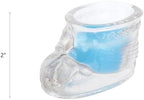 Mega Candles 12 pcs Scented Baby Powder Blue Glass Baby Bootie Container Candles, Palm Wax Candle, Baby Shower Gifts, Decorative Accent, Home Décor, Memory Keepsake, Party Favors, Relaxations - Image 3