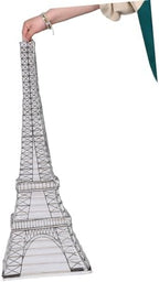 Eiffel Tower Paper Lantern White Hanging Accent Decorative - Image 3